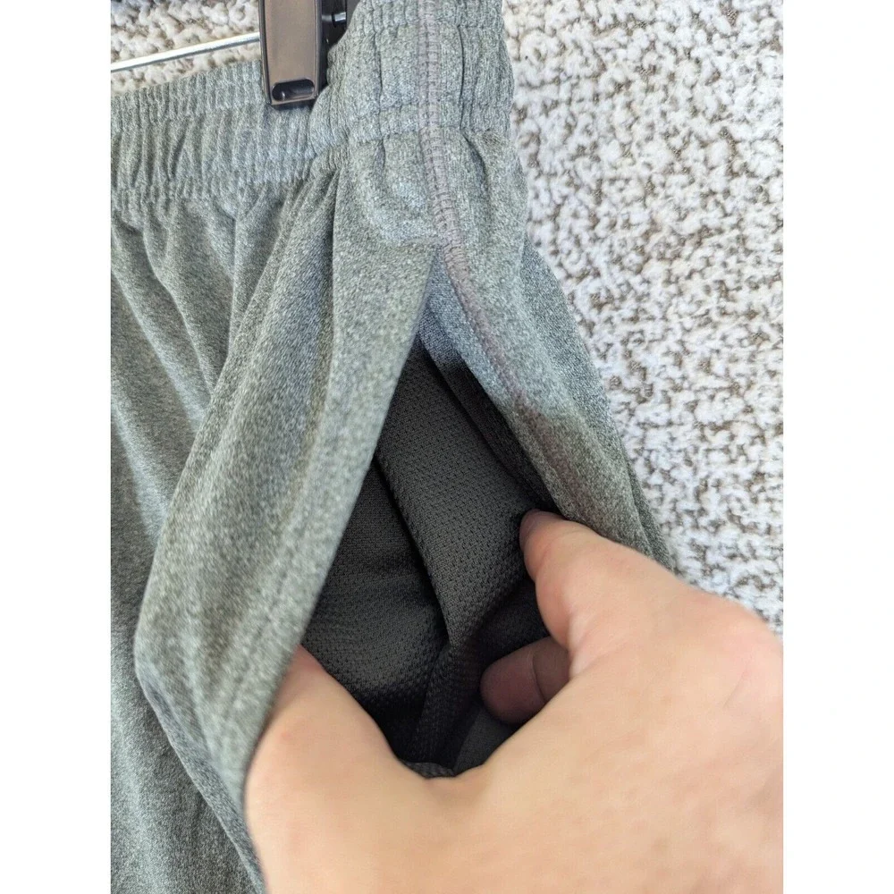 C9 BY CHAMPION Power Core‎ GRAY Stretch Knit MEN'S Athletic BASKETBALL SHORTS XL